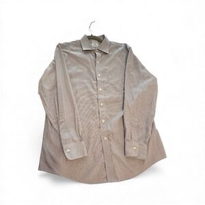 Brooks Brothers 1818 REGENT Plaid Button-down Shirt Mens Size 16-33 Red And Blue